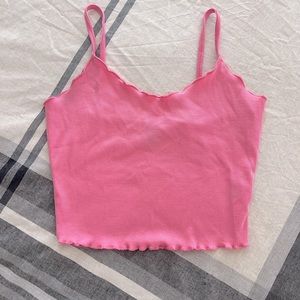 Pink crop top